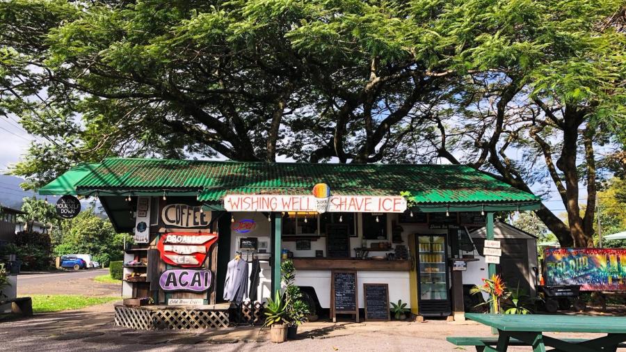 Wishing Well Shave Ice restaurant in Hanalei, Kaua‘i