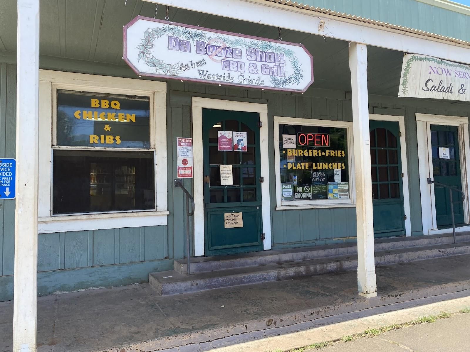 Da Booze Shop restaurant in Waimea, Kaua‘i