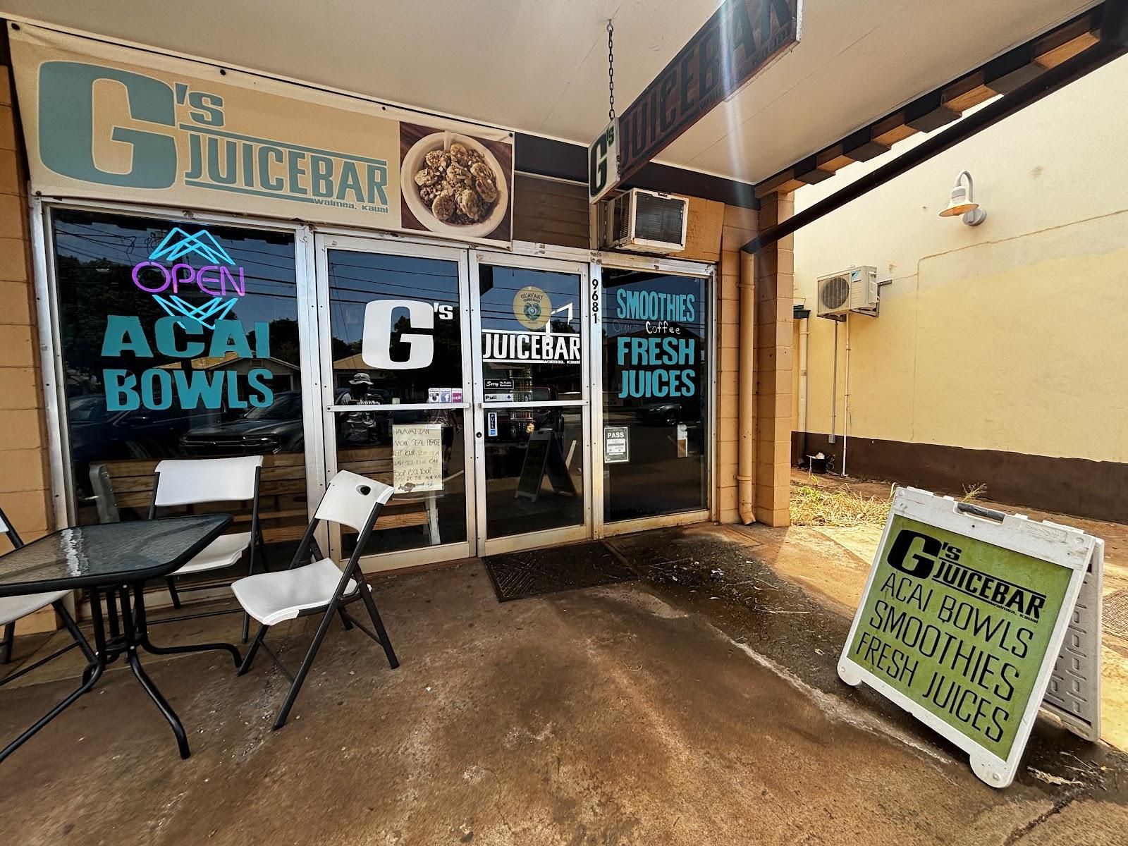 G's Juicebar restaurant in Waimea, Kaua‘i