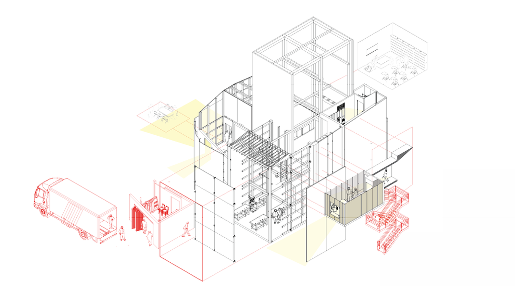 Exploded diagram of the project.