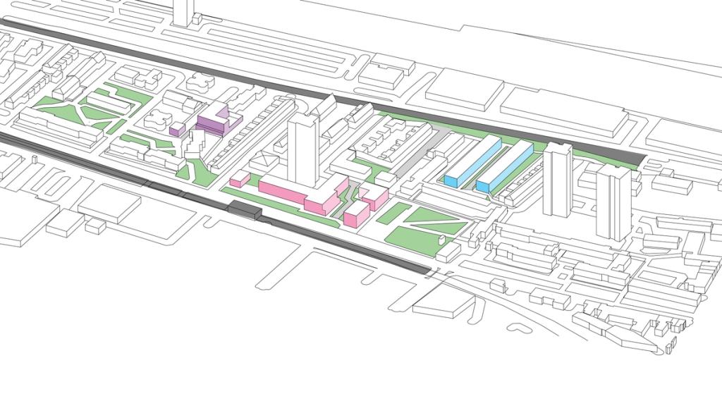 Illustrating proposed interventions within the Heart of North Woolwich