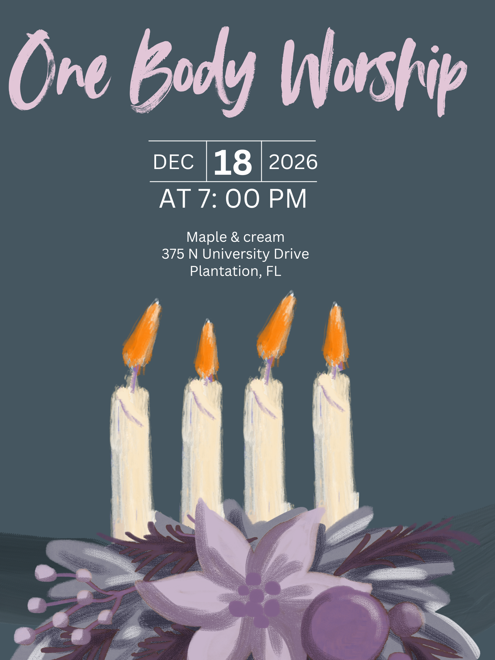 dec 18 one body worship night