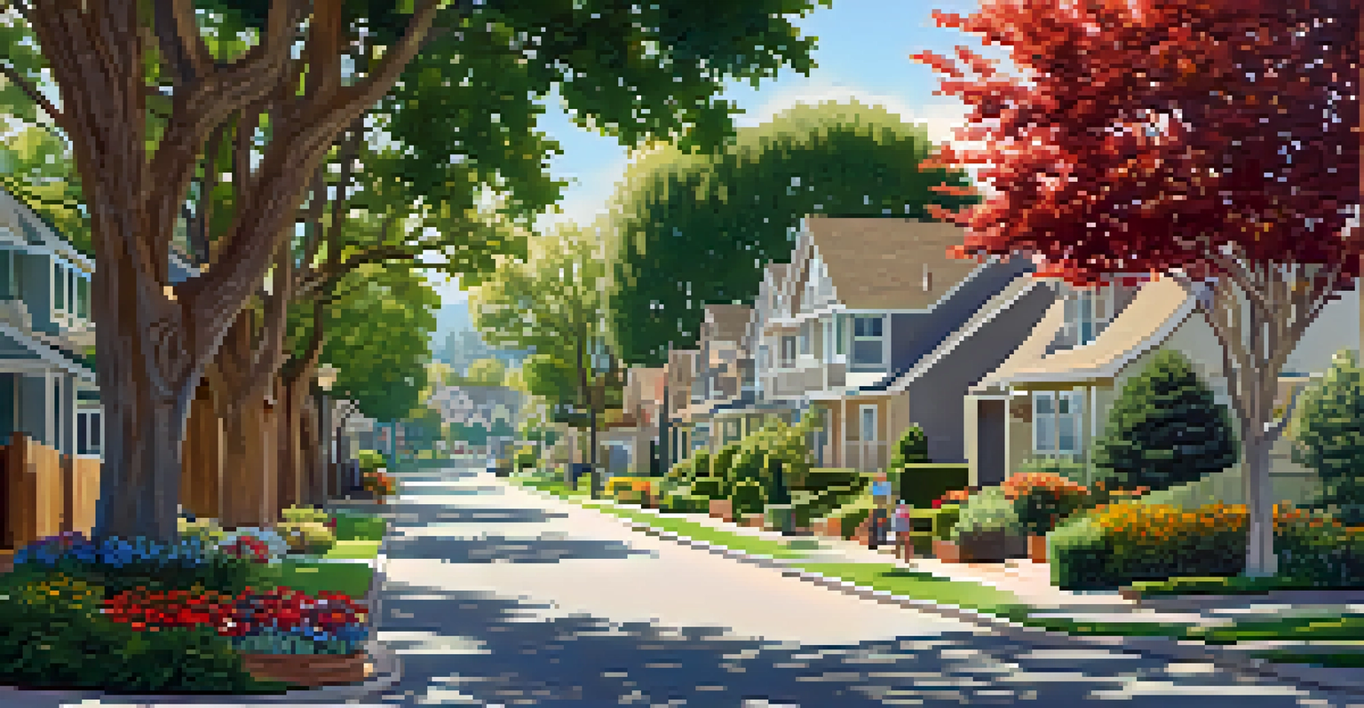 A peaceful suburban neighborhood in Evergreen, San Jose with tree-lined streets and children playing in front yards.