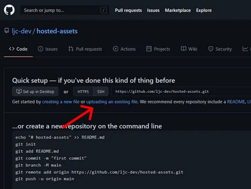 upload file