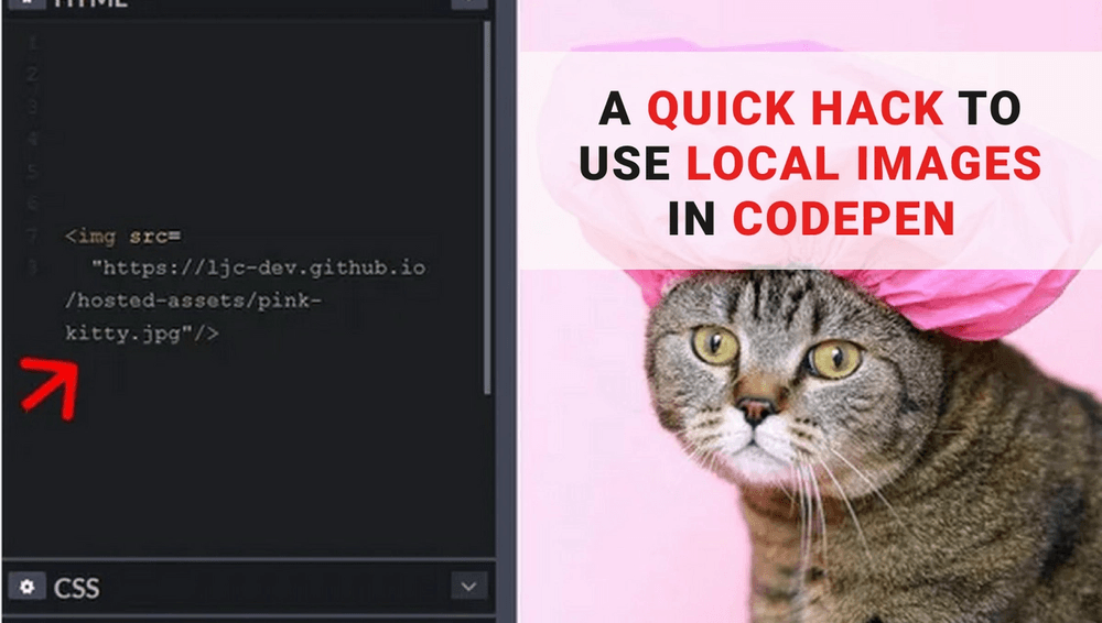 A quick hack to use local images in Codepen