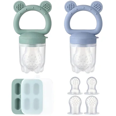 2 Pack Silicone Baby Fruit Feeder