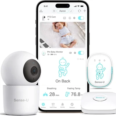 Sense-U Pro Baby Breathing Movement Monitor with