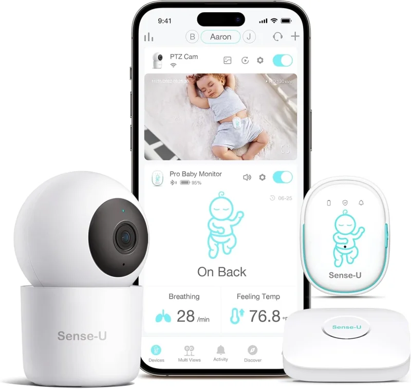 Sense-U Pro Baby Breathing Movement Monitor with