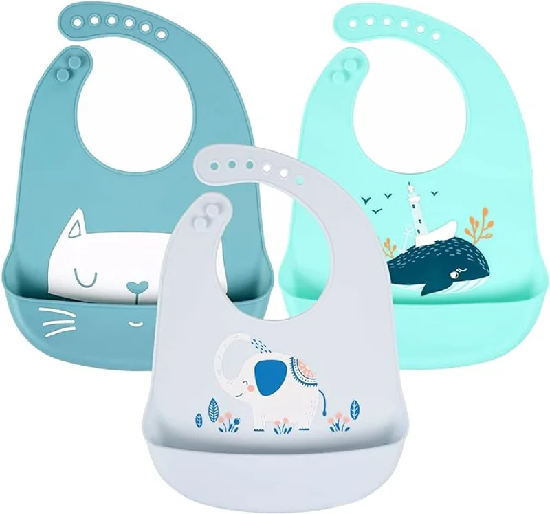 Baby Silicone Feeding Bibs