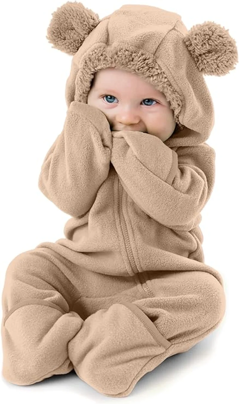 Cuddle Club Fleece Baby Bunting Bodysuit