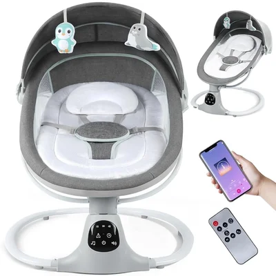 Electric Baby Swing Review: Portable Rocker with Remote Control & Bluetooth