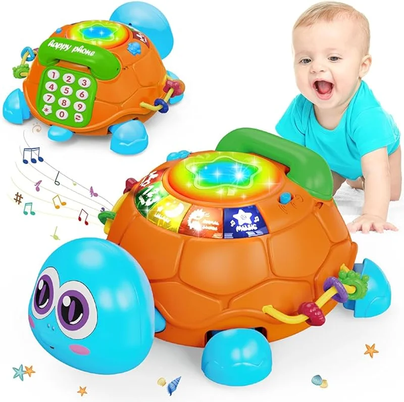 Musical Turtle Crawling Toys