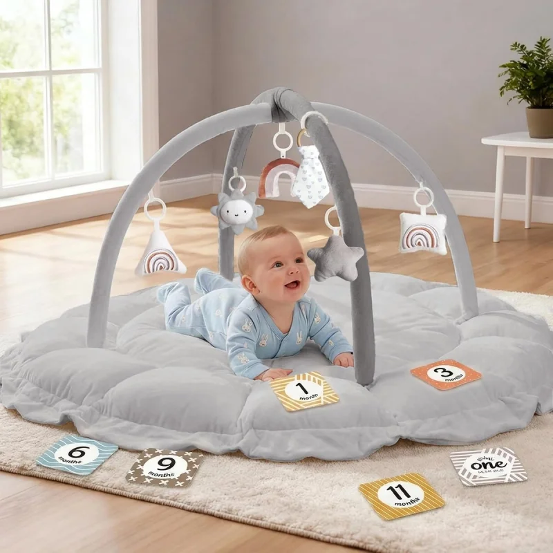 5-in-1 Thick & Plush Baby Play Gym