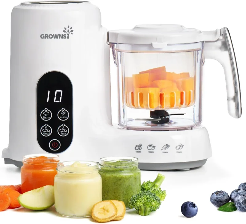 Grownsy Baby Food Maker with Steam Basket - 4th Generation