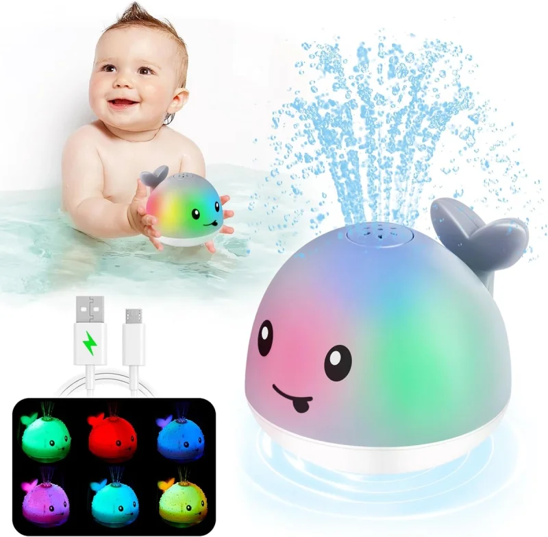 Light-Up Whale Bath Toy