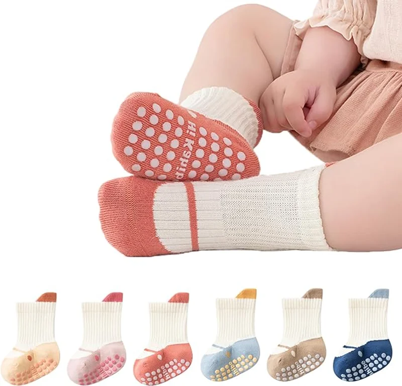 First Walking Floor Socks 6 Pairs