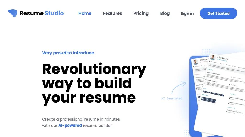 Resume Studio