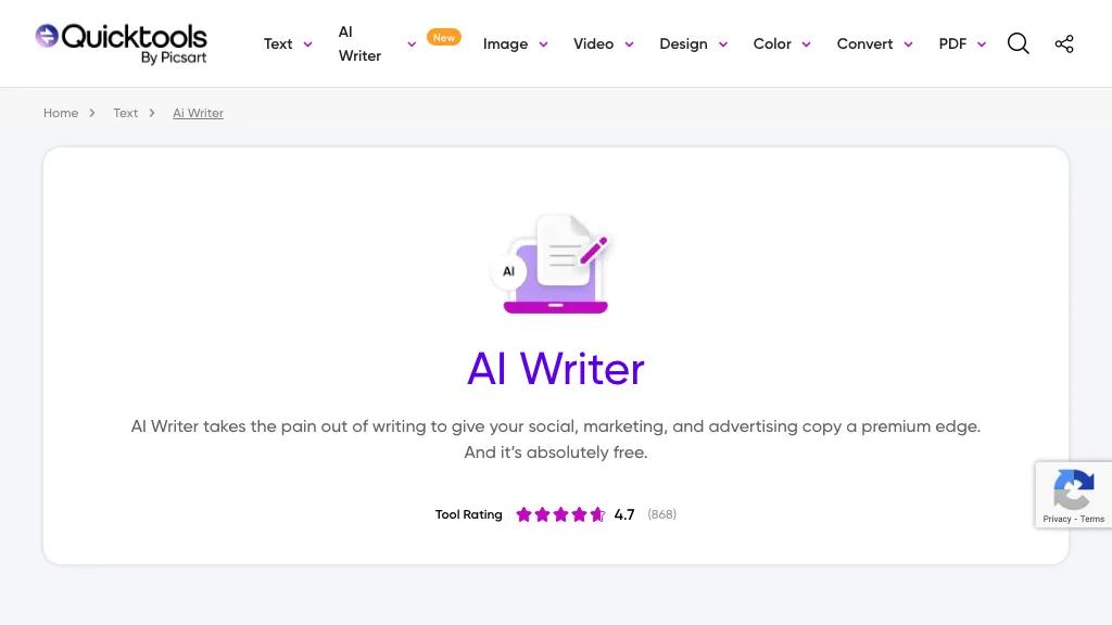 AI Writer by Picsart