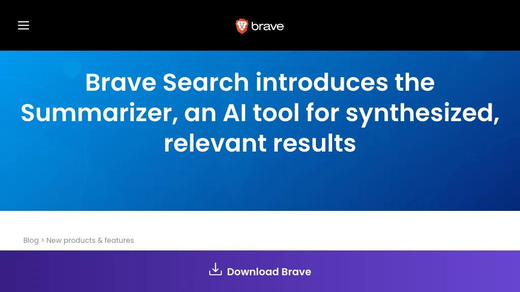Brave Search Summarizer