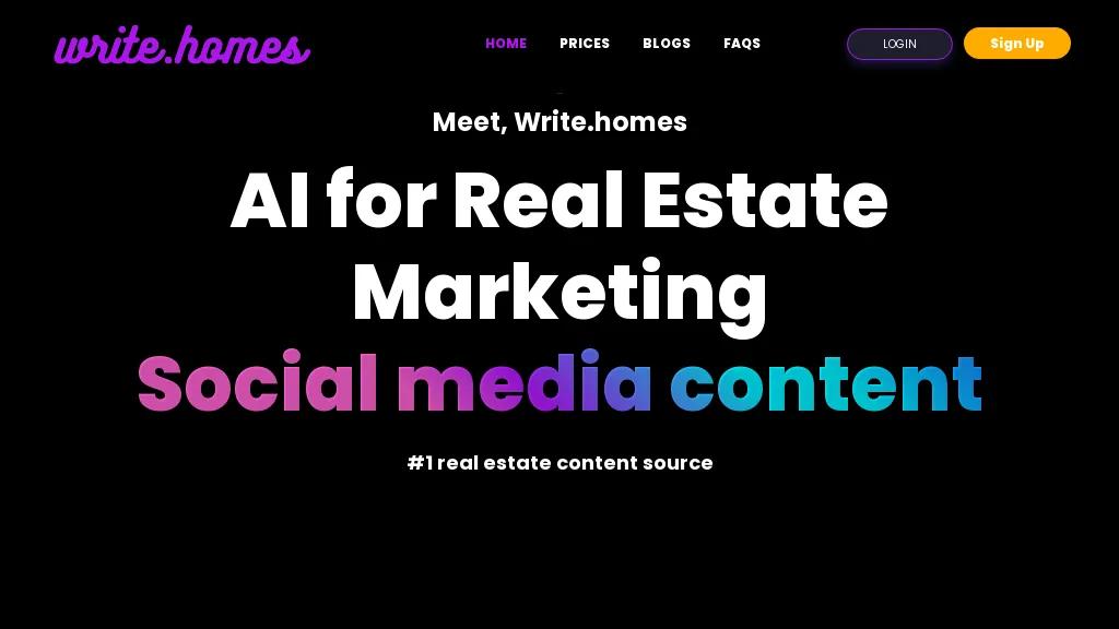 Write.homes