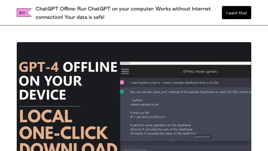 Offline ChatGPT