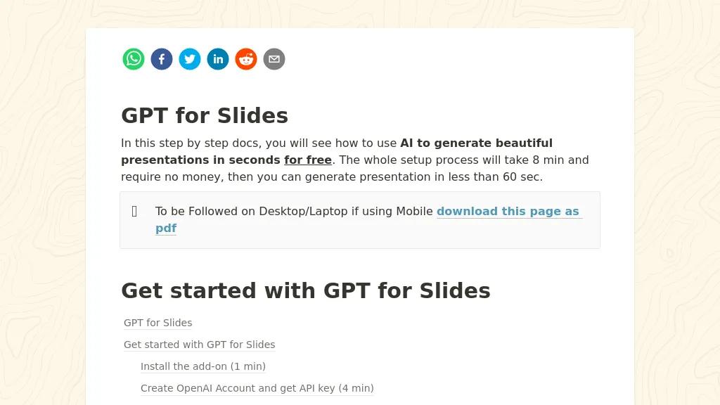 GPT for Slides