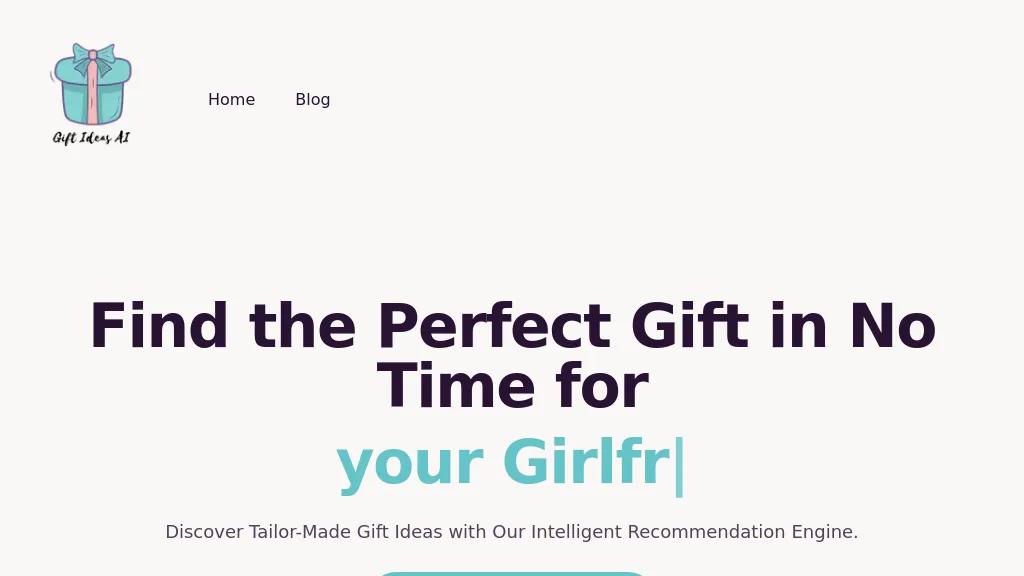 Gift Ideas AI