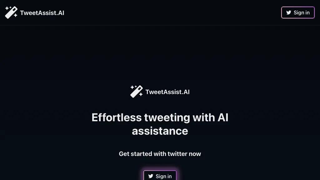 Tweet Assist App