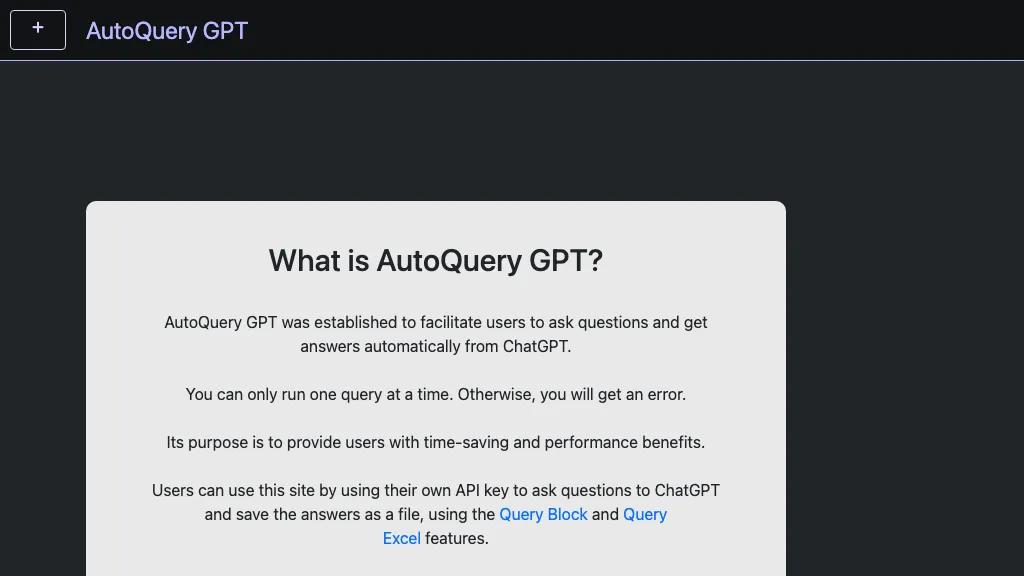 AutoQuery GPT