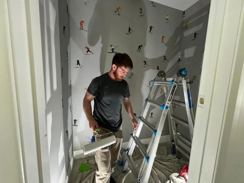 Powder Room Wallpaper Installation in Lake Hawea 