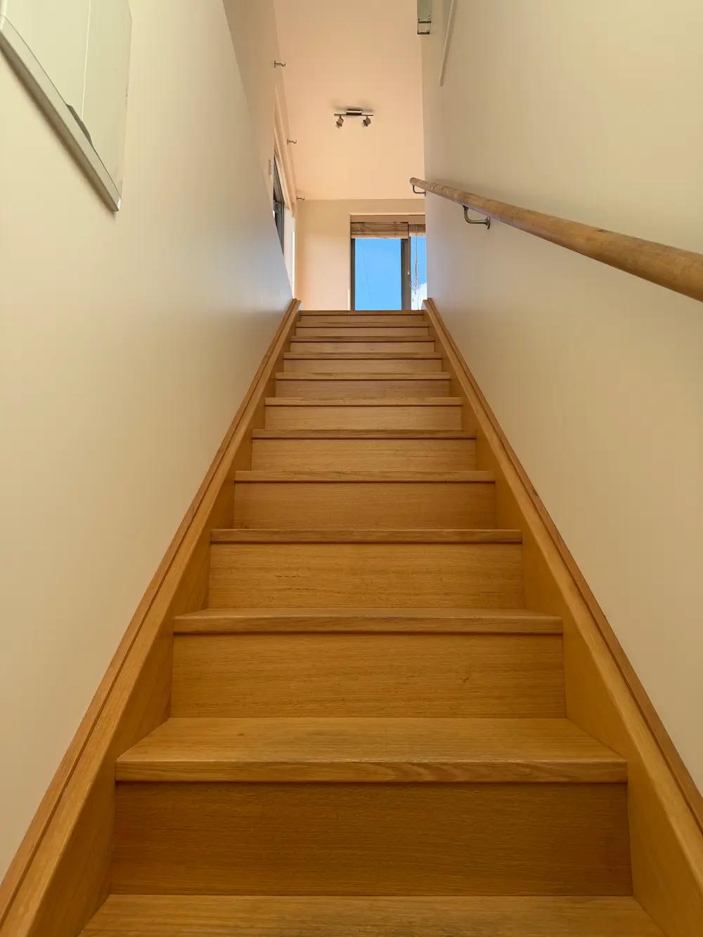 Freshly painted staircase in Wanaka