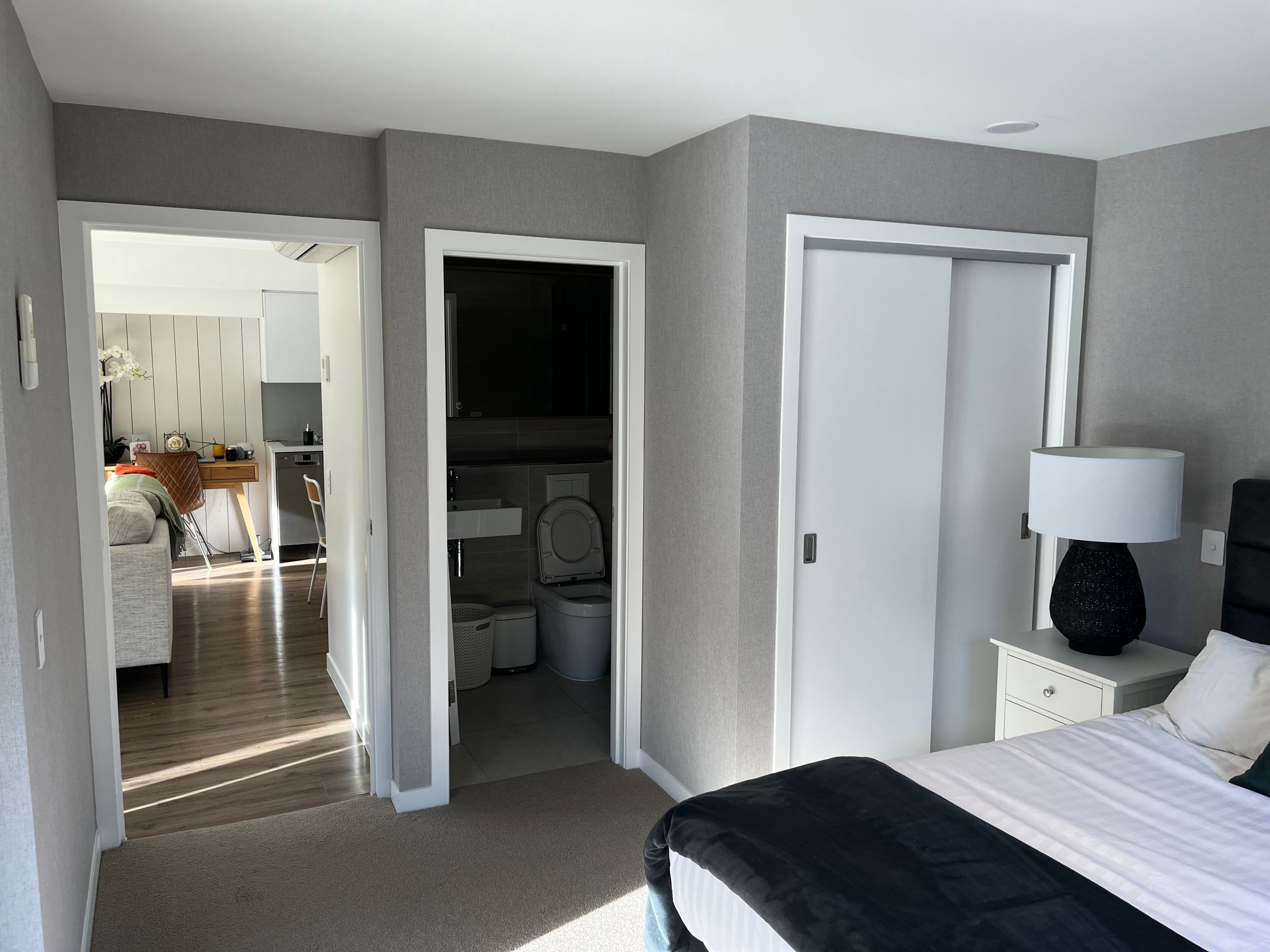 Wallpaper and freshly painted frames