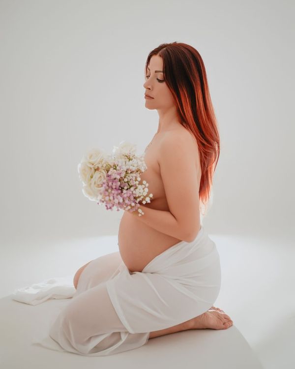 Dettaglio della futura mamma