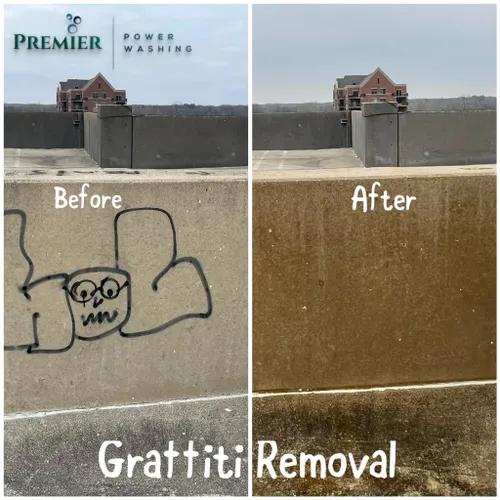 Graffiti removal results