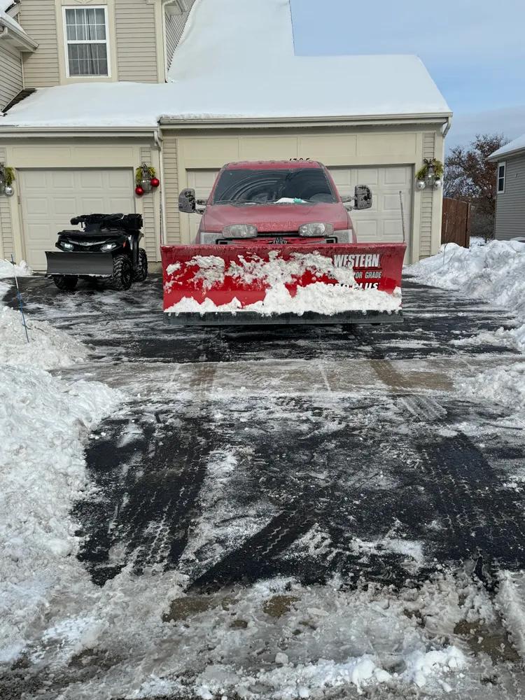 Snow plowing services
