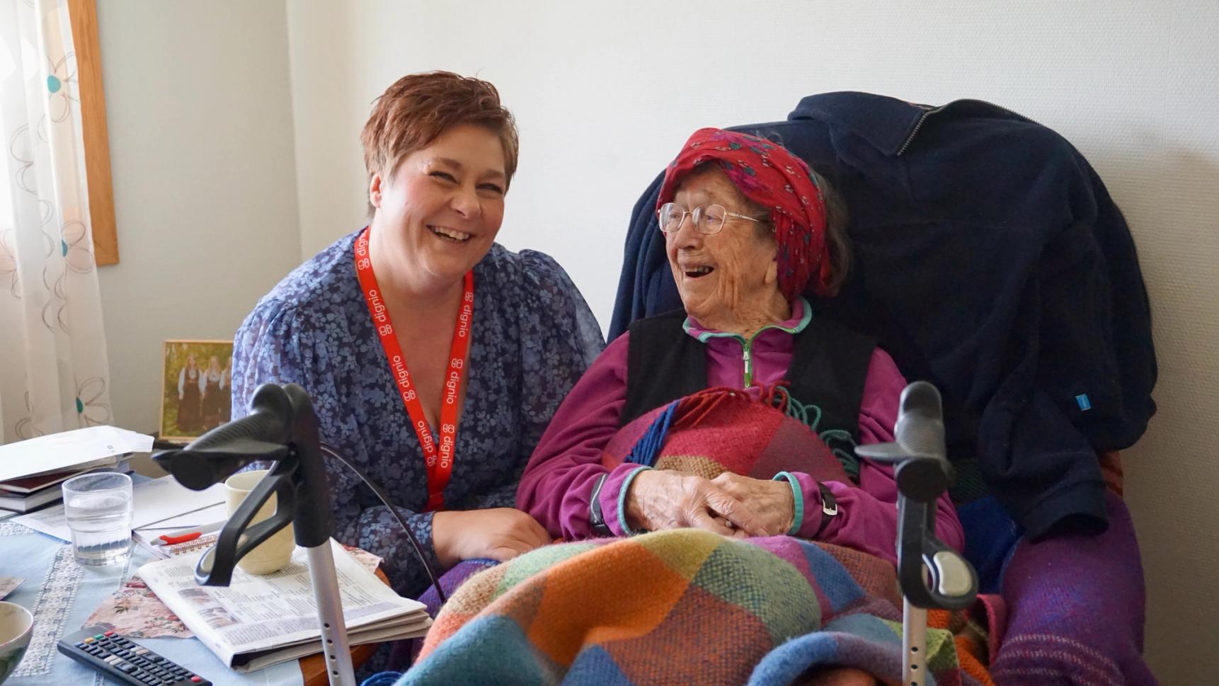 Ingebjørg er tydelig på at brukere som bor i omsorgsboliger fremdeles har nytte av en dispenser