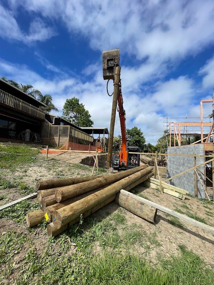 Greenhithe Poolside Pavilion — pile driving