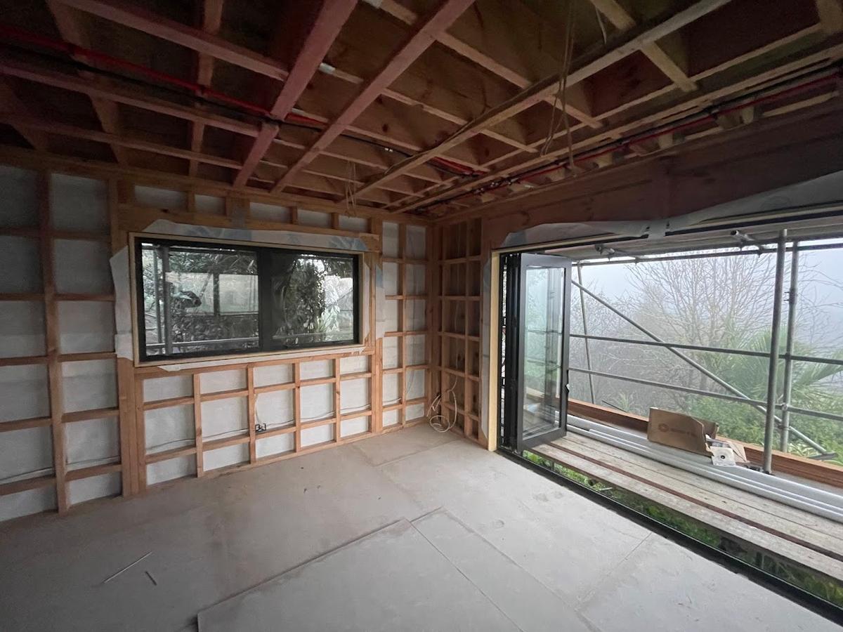 Framing and windows complete, ready for linings