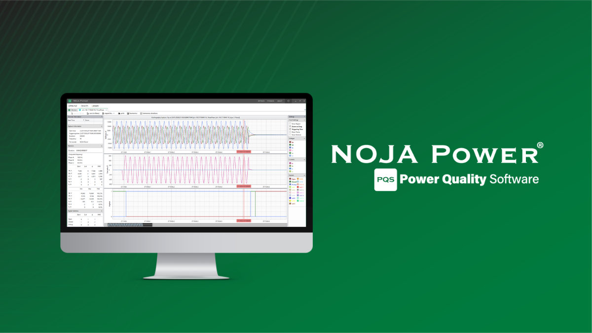 NOJA Power Releases Power Quality Software (PQS) Version 1.5.1