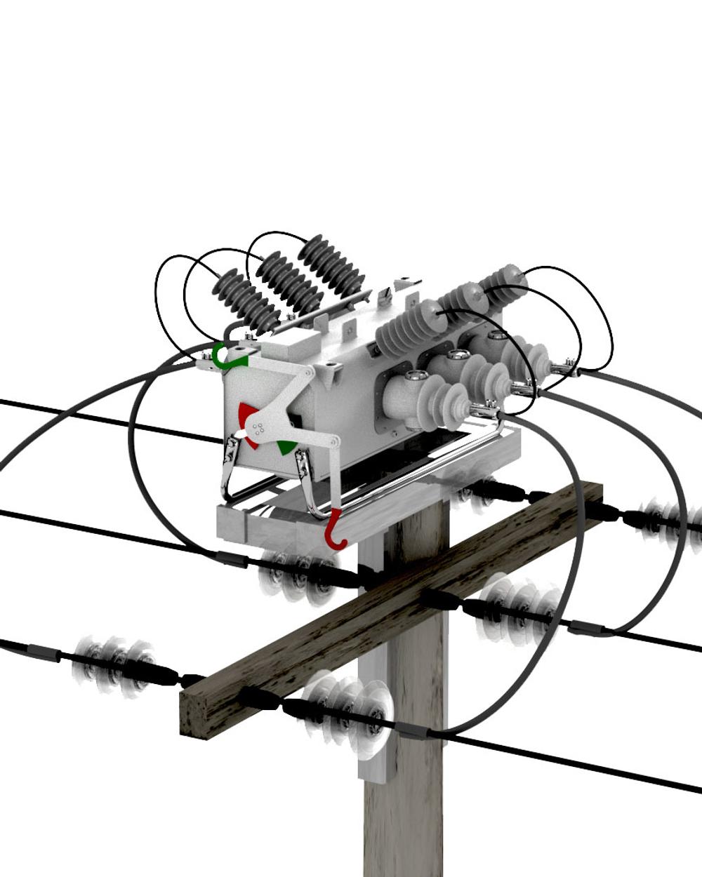 NOJA Power VISI-SWITCH - Above Pole Mounting Arrangement