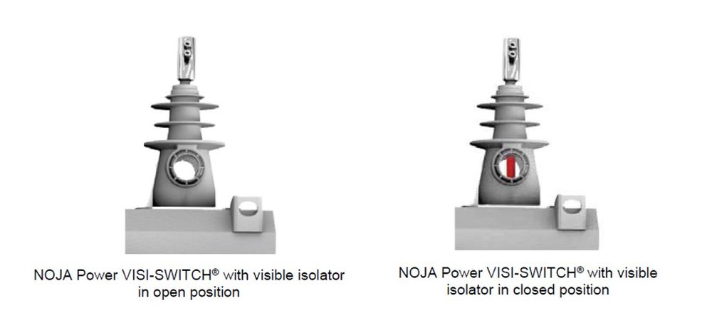 NOJA Power VISI-SWITCH Cross Section Diagram