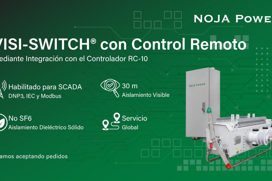 NOJA Power lanza el VISI-SWITCH® con control remoto e integración del controlador RC-10