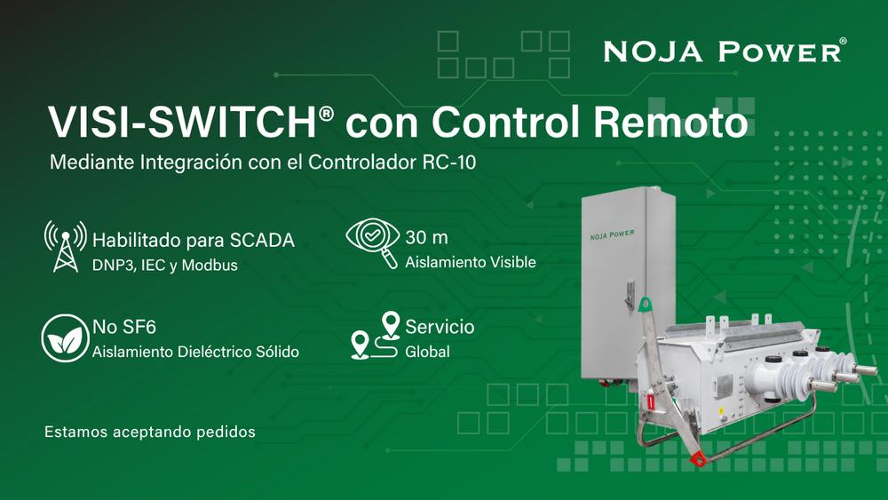 NOJA Power lanza el VISI-SWITCH® con control remoto e integración del controlador RC-10