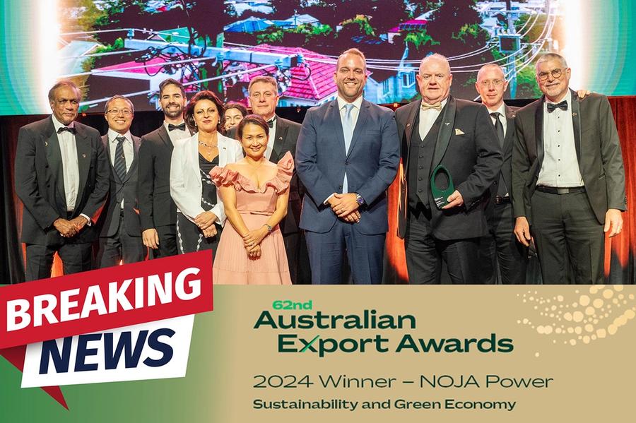 NOJA Power Wins Sustainability Category at Australian Export Awards