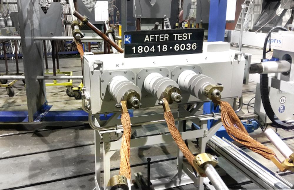 NOJA Power VISI-SWITCH connected to test at KEMA in the Netherlands