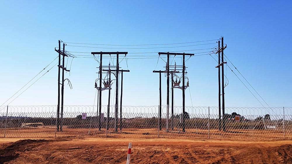Installation of a NOJA Power OSM Recloser in an open-cut coal mine in Mpumalanga