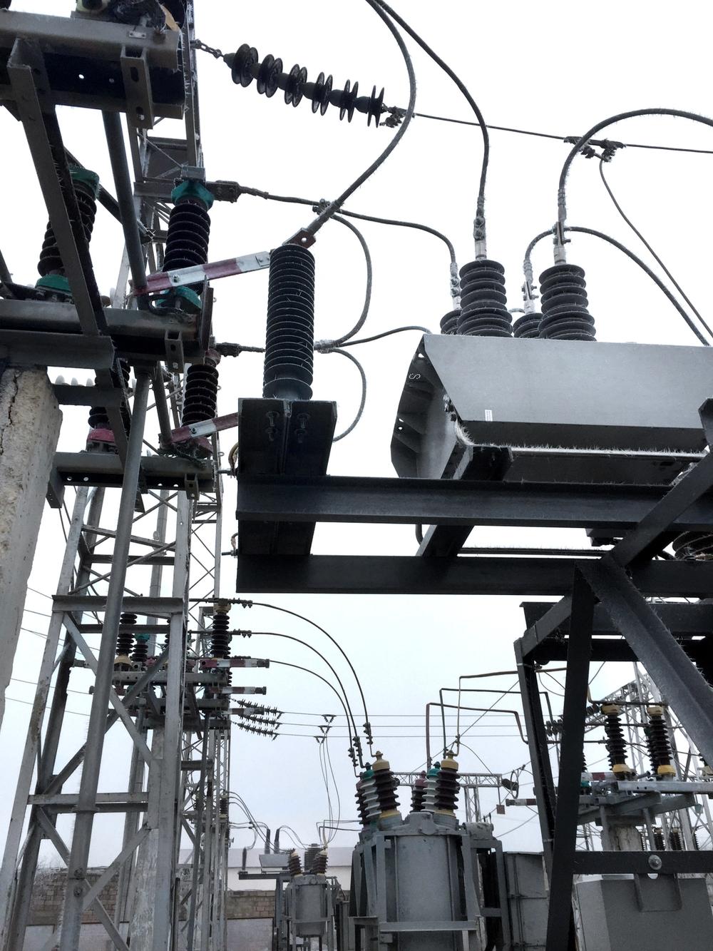Close up of NOJA Power Recloser in substation system