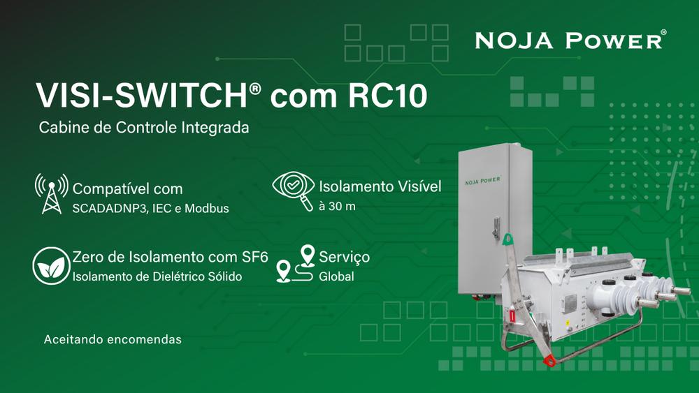 VISI-SWITCH®Com Integração com Controlador RC-10  Compatível com  SCADA DNP3, IEC e Modbus  Zero de Isolamento com SF6    Isolamento de Dielétrico Sólido  Isolamento  Visível à 30 m    Aceitando encomendas