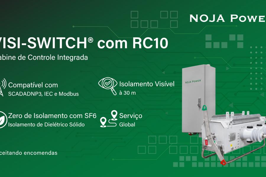 NOJA Power lança integração VISI-SWITCH® com controle RC-10