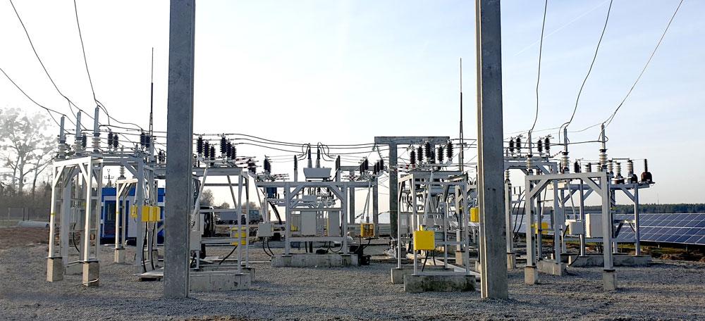  A Grid Scale Solar substation with NOJA Power OSM Reclosers as the connection circuit breakers  © NOJA Power